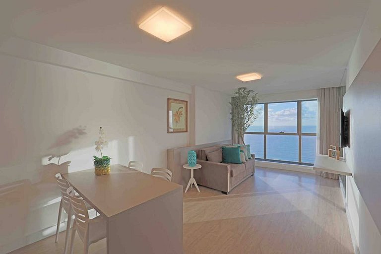 Flat Alto Luxo Com Vista do Mar