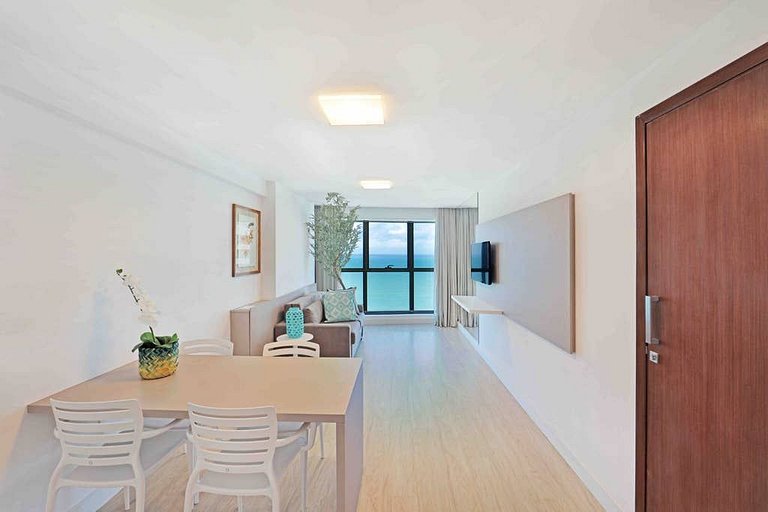 Flat Alto Luxo Com Vista do Mar