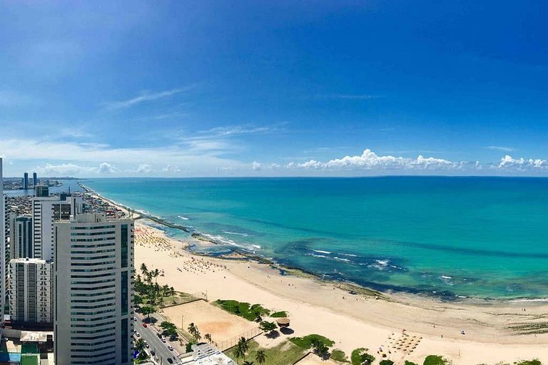 Flat Alto Luxo Com Vista do Mar