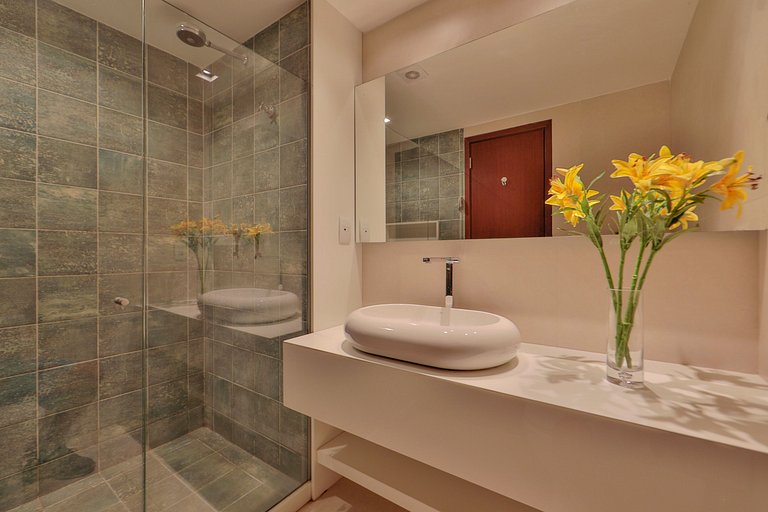 Flat Luxo Com Varanda Vista Mar