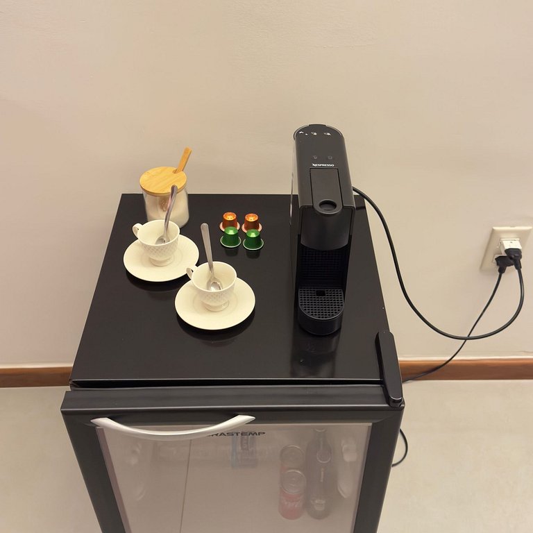 Confortável suíte com dois ambientes