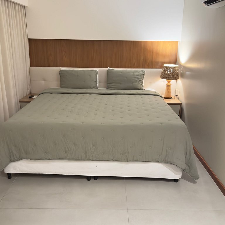 Confortável suíte com dois ambientes