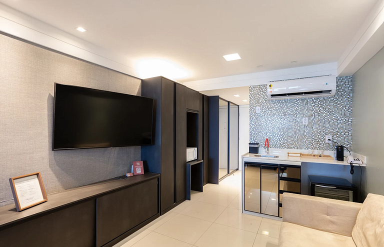 Apartamento Decorado na Beira Mar