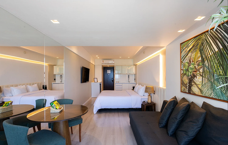 Suite Com Varanda em Andar Alto