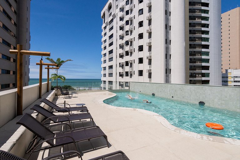 Flat Alto Luxo Com Vista do Mar